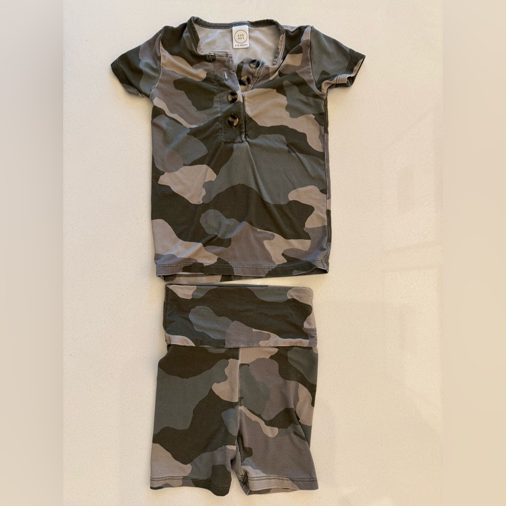 Lou Lou & Company Camo Shortie Set 6-12 months